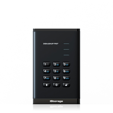 ISTORAGE Vanjski SSD diskAshur PRO3, 4 TB, 2.5", USB-A / USB-C, crna